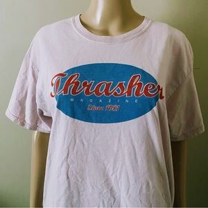 Thrasher Magazine light Pink Tshirt, men’s large